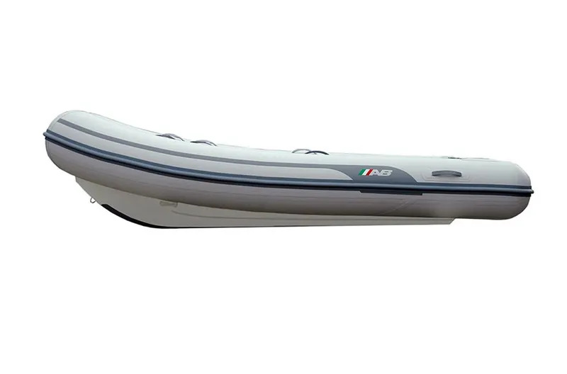 Slide: The Image of 2024 AB Inflatables Lammina 11 AL inflatable boat, side view. - 3
