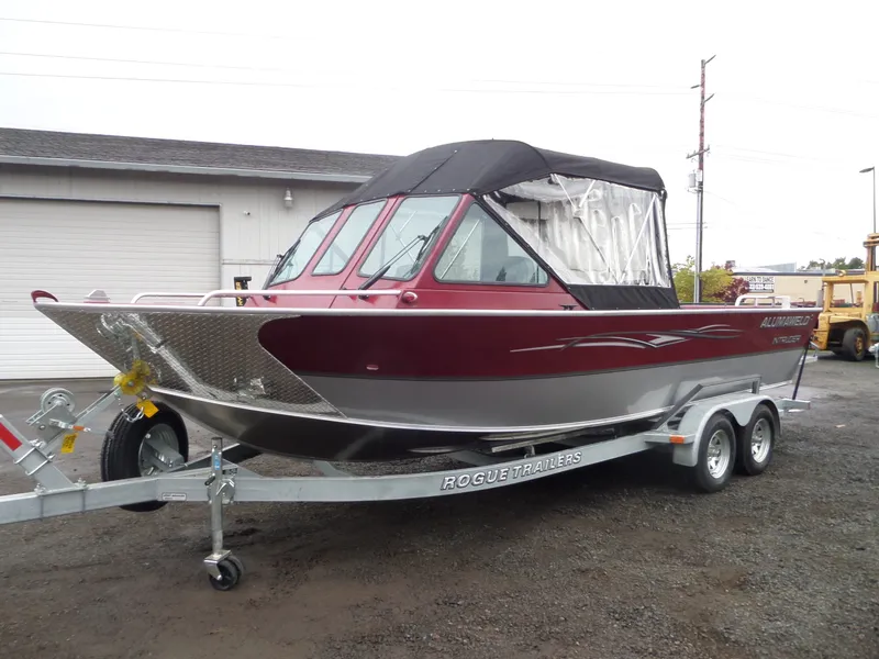 Slide: The Image of 2018 Alumaweld Intruder boat on Rogue trailer. - 6