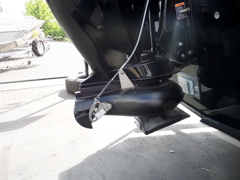 Slide: The Image of Close-up of 2017 Alumaweld BLACKHAWK JET boat's jet drive system. - 7