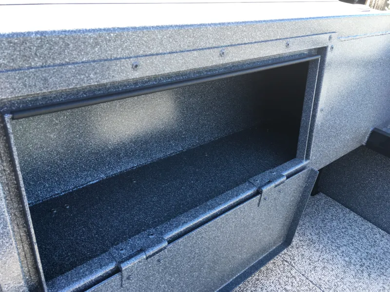 Slide: The Image of 2017 Alumaweld Super Vee Pro storage compartment. - 11