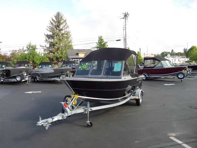 Slide: The Image of 2017 Alumaweld TALON boat on trailer, $3500 discount, outdoor dealership. - 8