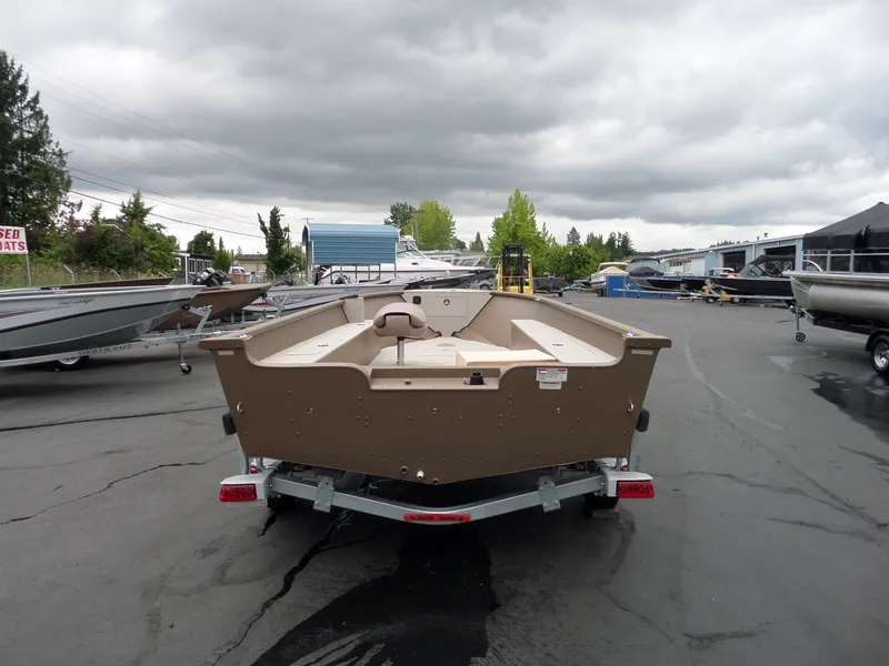 Slide: The Image of 2017 Smoker Craft Freedom boat on trailer in a dealership lot. - 5