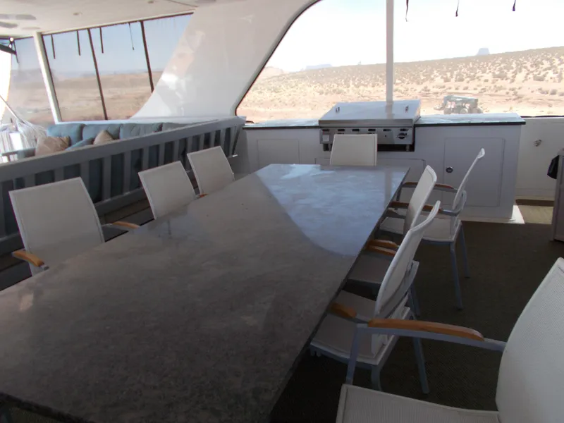 Slide: The Image of Spacious outdoor dining area on 2016 Adonia Titan Trip 9 yacht. - 46