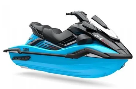 The Image of 2025 Yamaha WaveRunner FX Cruiser HO in blue and white. - 1