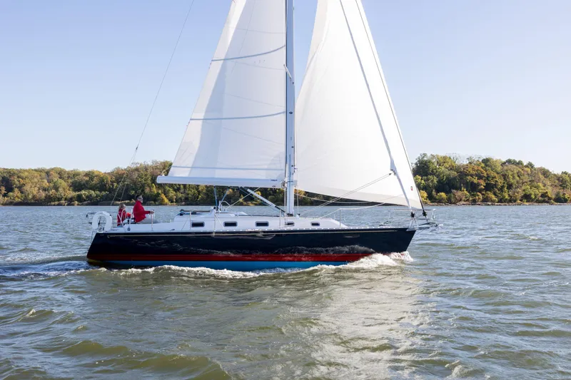 Slide: The Image of Sailing yacht Tartan 365, 2025 model, cruising on a sunny day. - 5