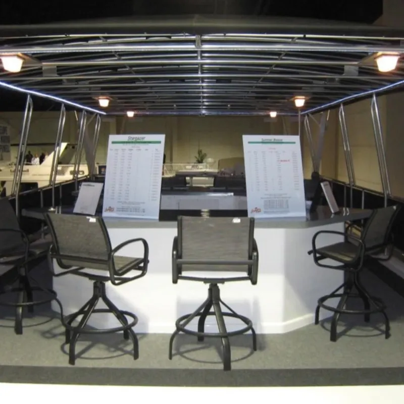 Slide: The Image of 2009 Sumerset Summer Breeze Trip #12 houseboat interior with bar and swivel chairs. - 11