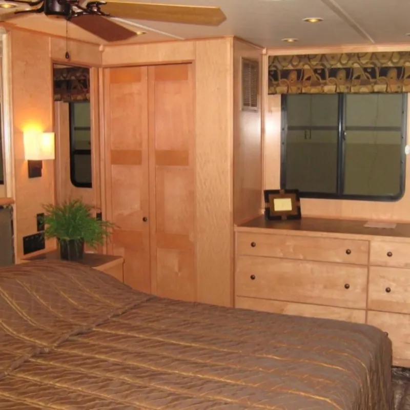Slide: The Image of Cozy bedroom interior in 2009 Sumerset Summer Breeze Trip #12 houseboat. - 6
