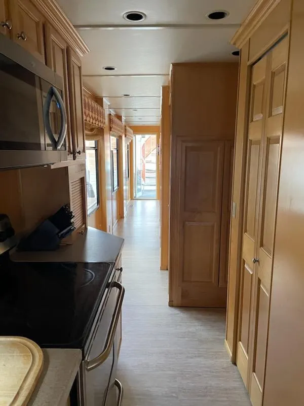 Slide: The Image of 2007 American Waterways Sundancer Trip 16 interior kitchen and hallway view - 22