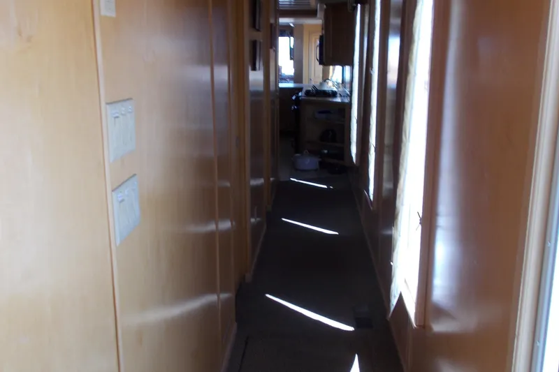 Slide: The Image of Narrow hallway inside 2005 Stardust Cruisers Summer Obsession Trip 36 houseboat. - 25