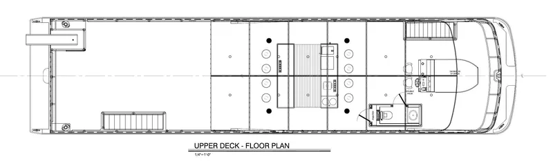 Slide: The Image of Upper deck floor plan of 2014 Bravada Infinity Trip #1 houseboat. - 23