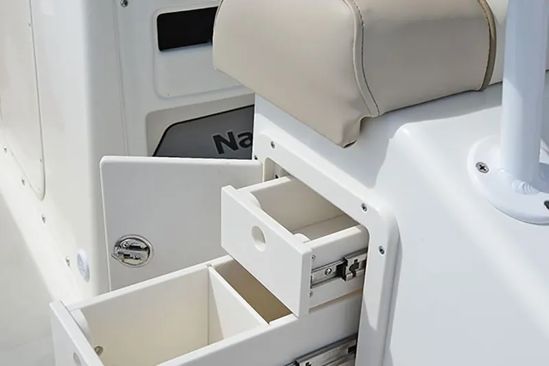 Slide: The Image of Storage compartments on the 2023 NauticStar 2602 Legacy boat. - 31