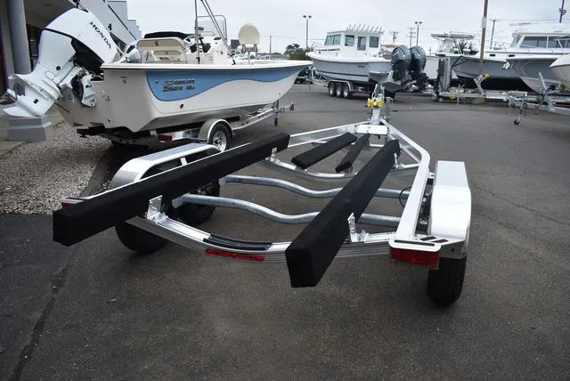 Slide: The Image of Yacht Club Trailers 21-6000 Aluminum tandem axle bunk boat trailer 2026 - 9