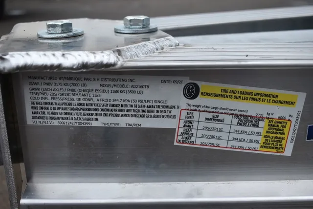 Slide: The Image of Yacht Club Trailers 21-6000 Aluminum tandem axle bunk boat trailer 2026 - 11