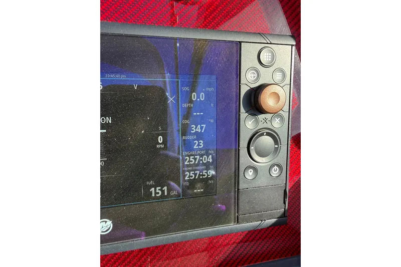 Slide: The Image of Dual propellers of 2019 Formula 330 Crossover Bowrider boat. - 18