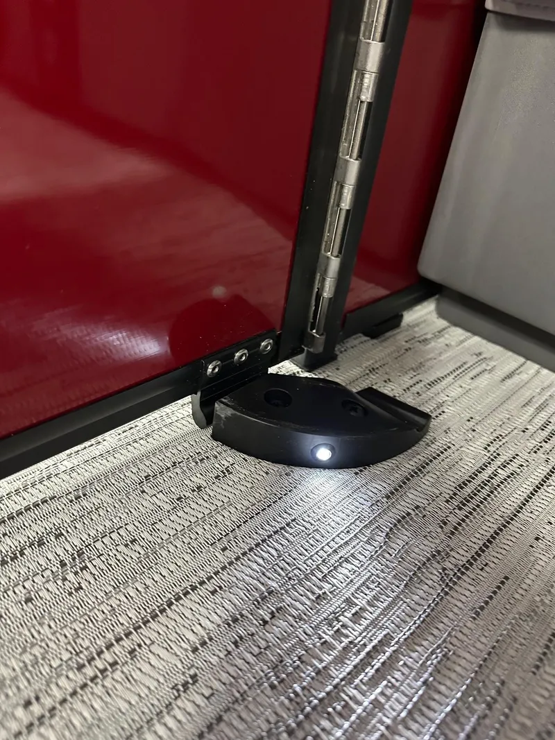 Slide: The Image of Hinged door with LED light on Bennington 21 SSR Quad Bench, 2025 model. - 36