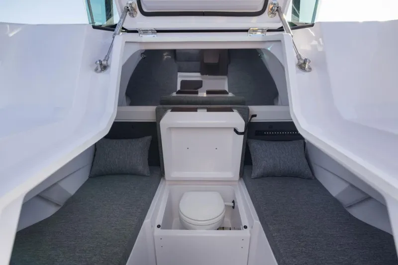 Slide: The Image of Axopar 29 XC Aft Sofa Twin 200 Brabus Plat Grey Chalk 2026 - 24