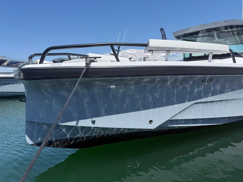 Slide: The Image of Axopar 29 XC Aft Sofa Twin 200 Brabus Plat Grey Chalk 2026 - 15