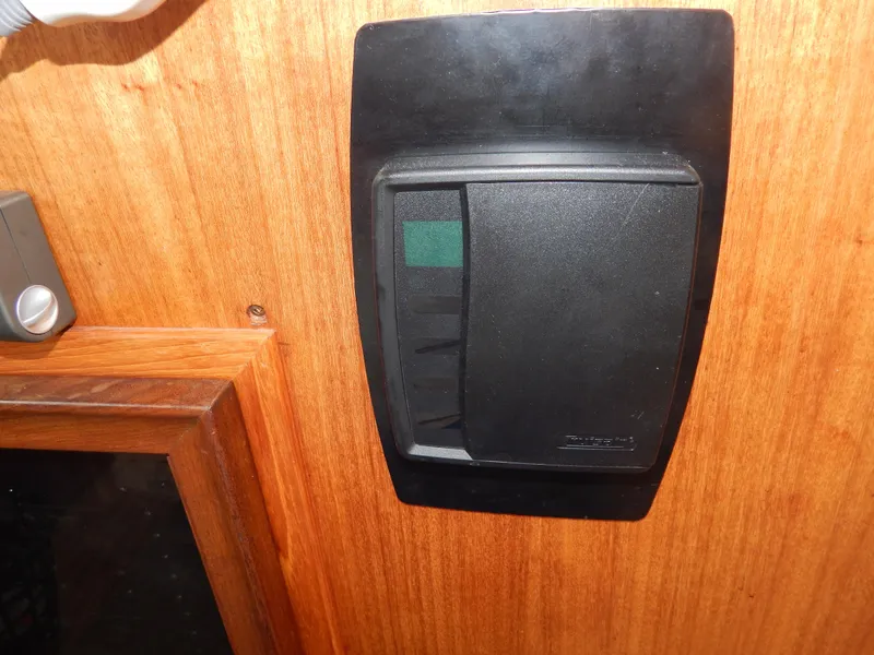 Slide: The Image of Control panel on 1972 Hatteras 38 Convertible boat interior. - 19