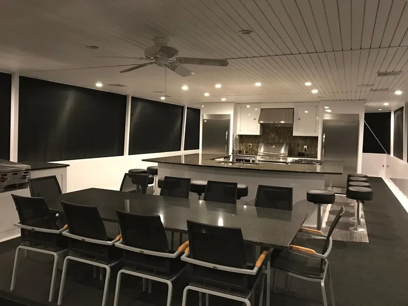 Slide: The Image of Modern kitchen and dining area on Adonia Del Sol Trip 2018. - 13