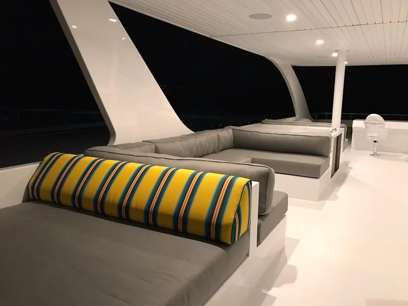 Slide: The Image of Luxurious deck of Adonia Del Sol Trip #8 yacht, 2018. - 27