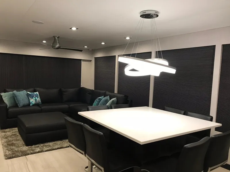 Slide: The Image of Modern living area with stylish sofa and dining table, Adonia Del Sol 2018. - 29