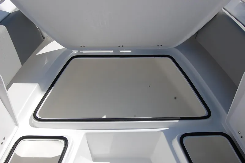 Slide: The Image of 2025 Cape Horn 32 XS boat storage compartments. - 12