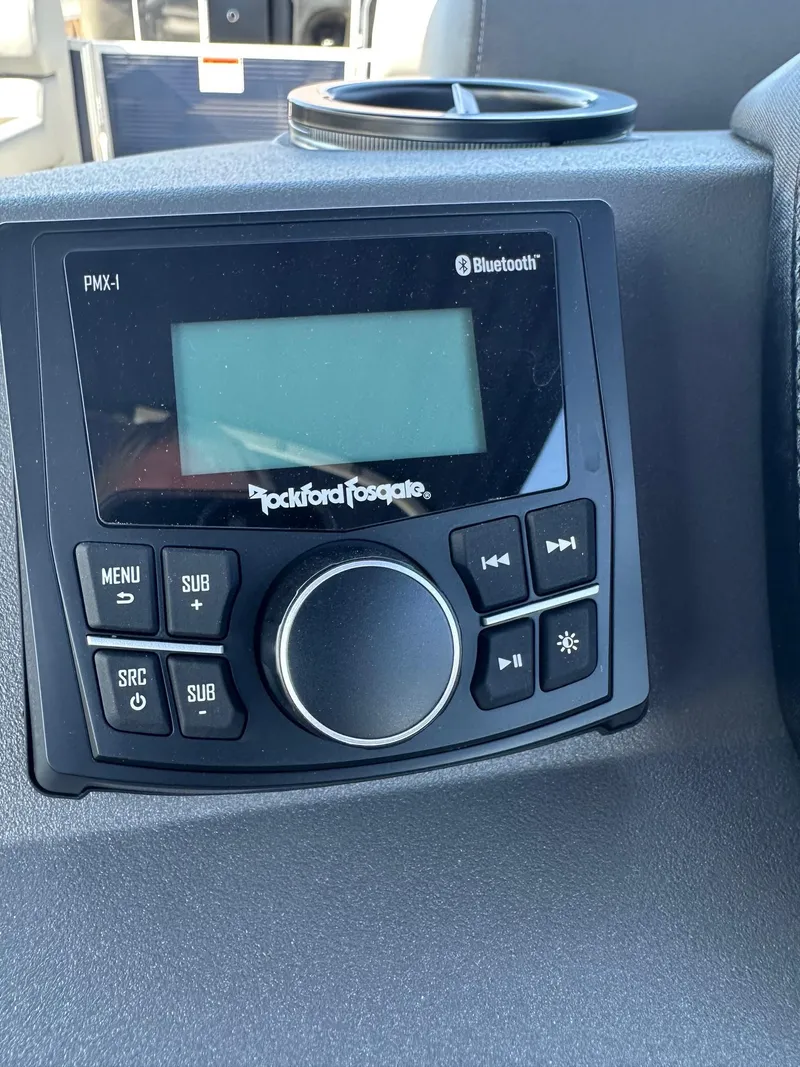 Slide: The Image of Rockford Fosgate PMX-1 Bluetooth stereo system in 2025 Bennington 20 SL Family boat. - 30