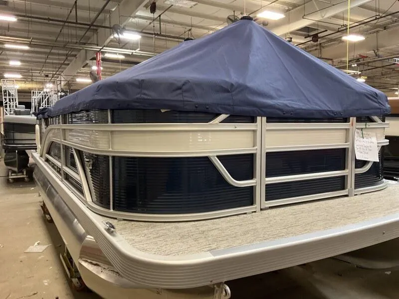 Slide: The Image of 2025 Bennington 20 SL Family pontoon with privacy room, covered and in stock. - 38