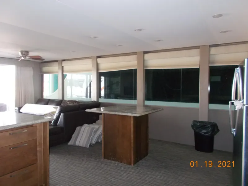 Slide: The Image of Interior of a Bravada Discovery Trip yacht, modern and spacious. - 12