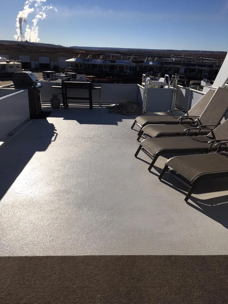 Slide: The Image of Sun deck with loungers and grill, Bravada Discovery Trip 2026. - 6