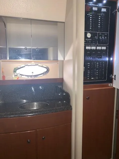 Slide: The Image of 2009 Formula 45 Yacht interior with sink and control panel. - 22