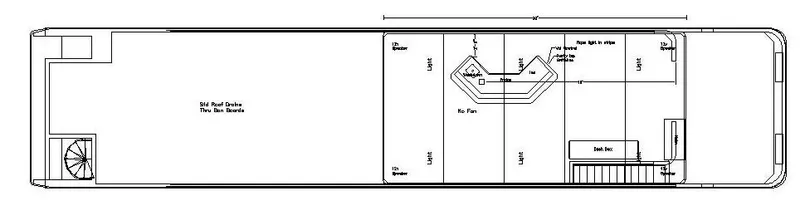Slide: The Image of Floor plan of 2006 Sumerset Midnight Magic Trip 2 houseboat. - 4