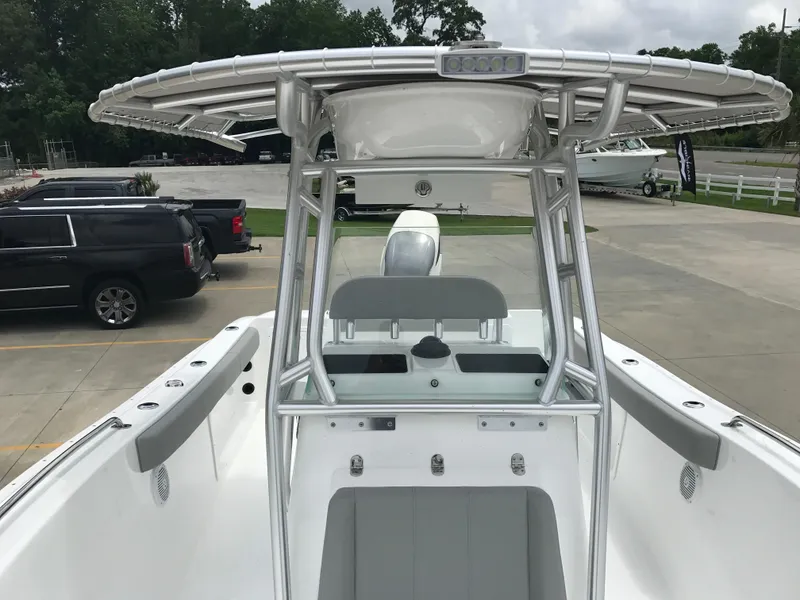 Slide: The Image of 2024 Cape Horn 22OS center console boat with T-top and seating. - 9