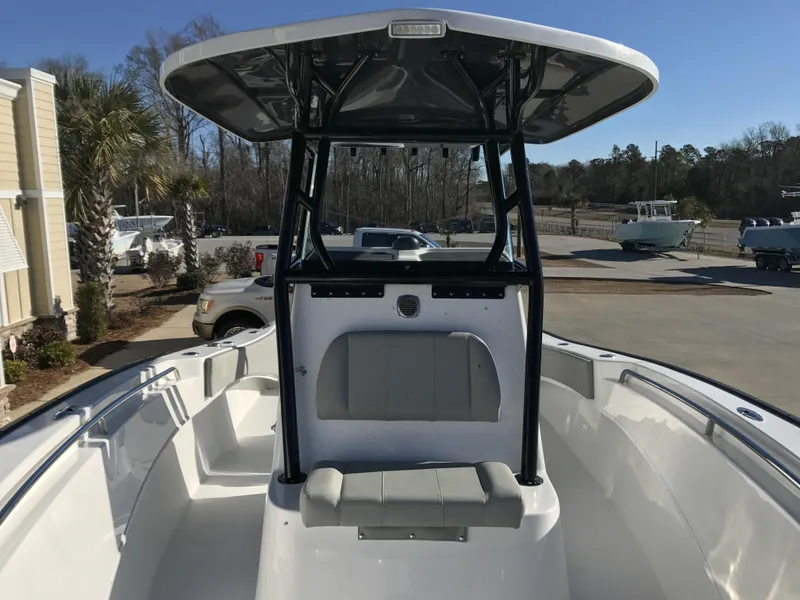 Slide: The Image of 2024 Cape Horn 27 XS center console boat with T-top and seating. - 15