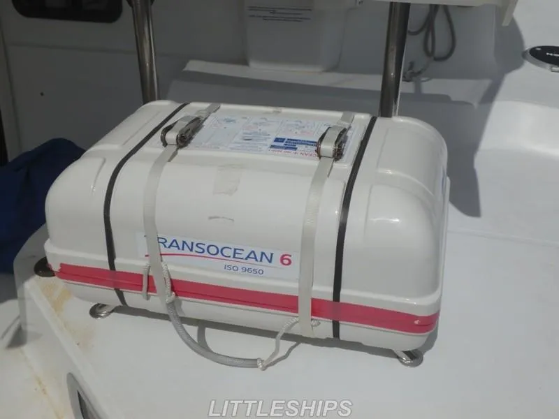 Slide: The Image of Liferaft on Fountaine Pajot MAHE EVO 2015. - 18