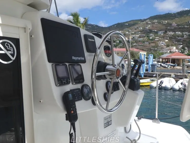Slide: The Image of Helm of 2015 Fountaine Pajot MAHE EVO with Raymarine equipment. - 19