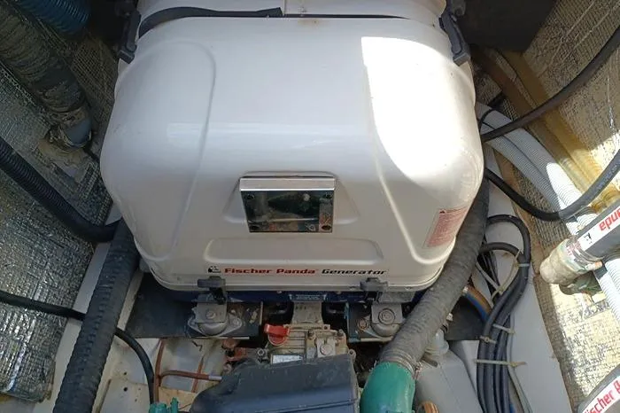Slide: The Image of Fischer Panda generator in 2015 Fountaine Pajot MAHE EVO yacht engine room. - 193