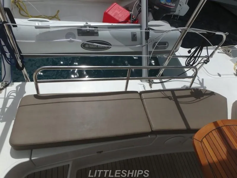 Slide: The Image of Seating area on Fountaine Pajot MAHE EVO 2015 catamaran. - 25