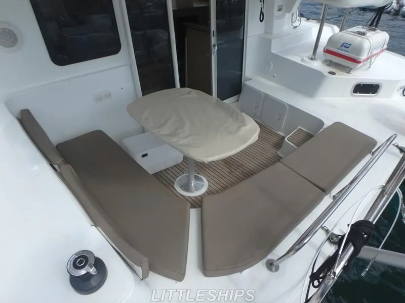 Slide: The Image of Deck area of 2015 Fountaine Pajot MAHE EVO with seating. - 27