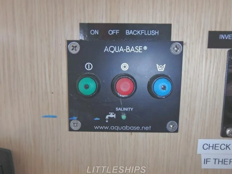 Slide: The Image of Aqua-Base control panel on Fountaine Pajot MAHE EVO 2015. - 34