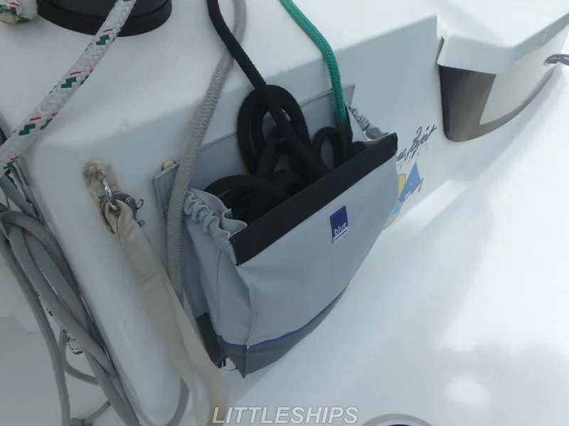 Slide: The Image of Close-up of 2015 Fountaine Pajot MAHE EVO with rope bag. - 46