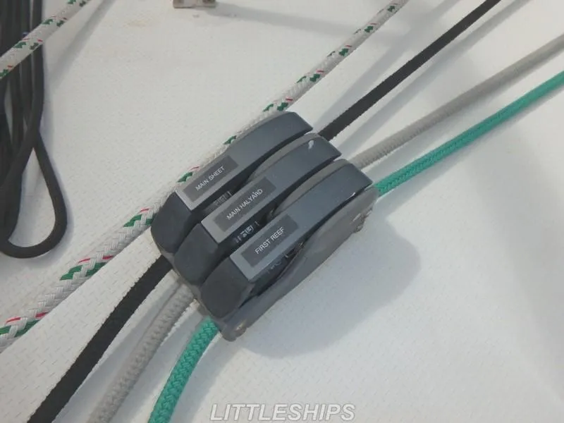 Slide: The Image of Fountaine Pajot MAHE EVO 2015: Rope management system on deck. - 48