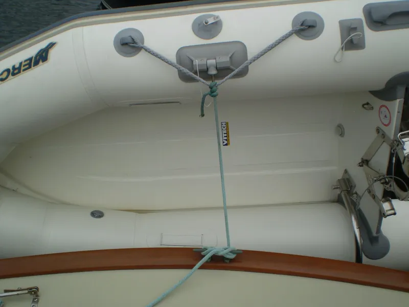 Slide: The Image of Inflatable boat interior with ropes, Devlin Surf Scoter 2000 model. - 8