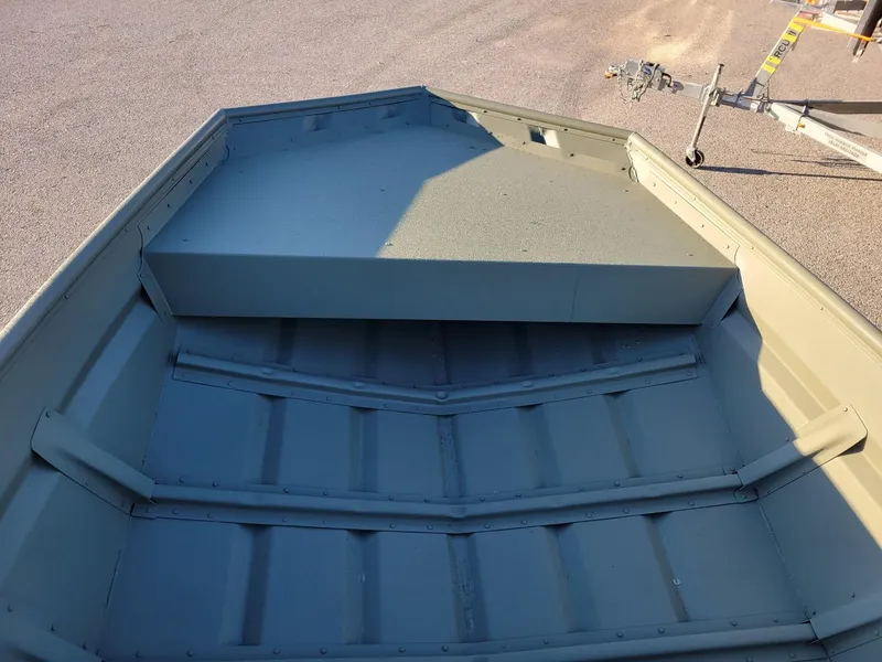 Slide: The Image of 2024 Polar Kraft MV1648 jon boat interior, showcasing durable construction and spacious design. - 4