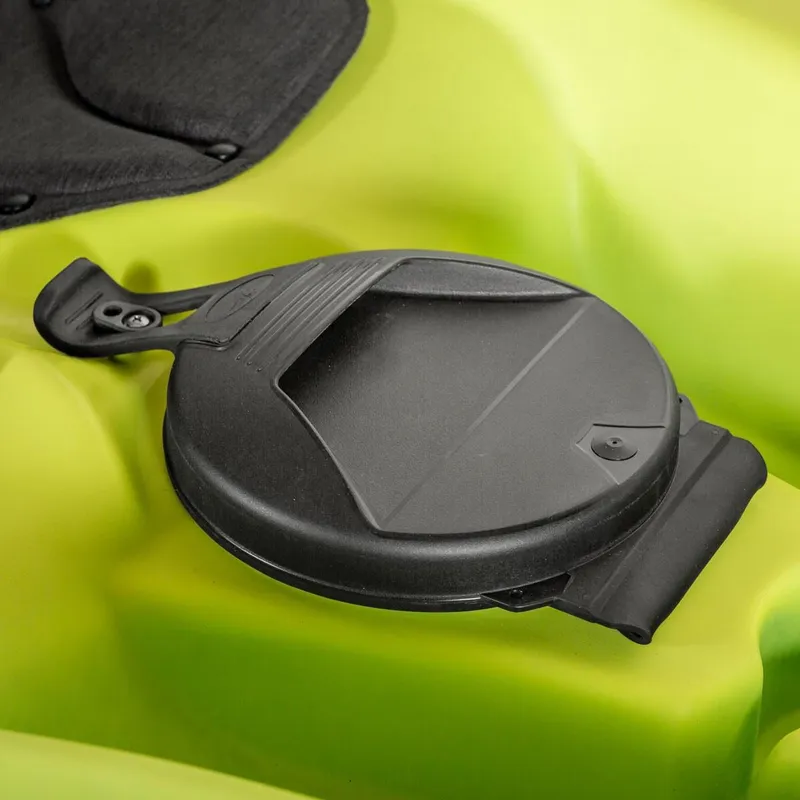 Slide: The Image of Close-up of the 2023 Ocean Kayak Malibu 9.5 hatch cover. - 14