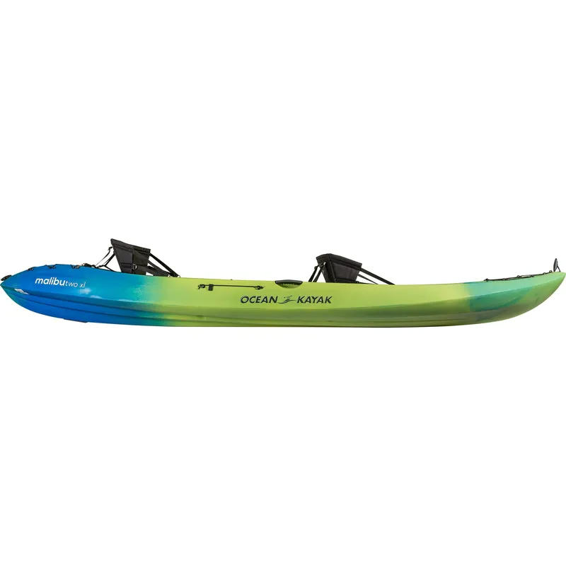 Slide: The Image of 2023 Ocean Kayak Malibu Two XL, green and blue tandem kayak. - 4