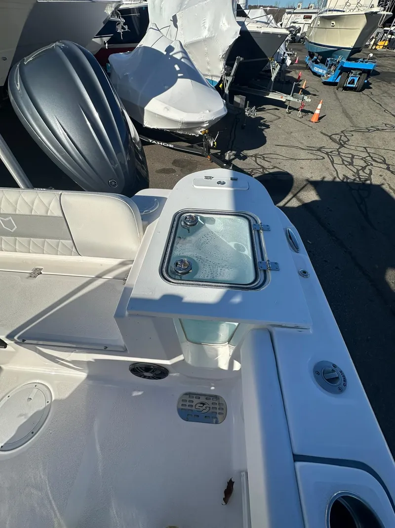 Slide: The Image of 2025 Sea Fox 248 Commander boat with sleek deck design and modern features. - 10