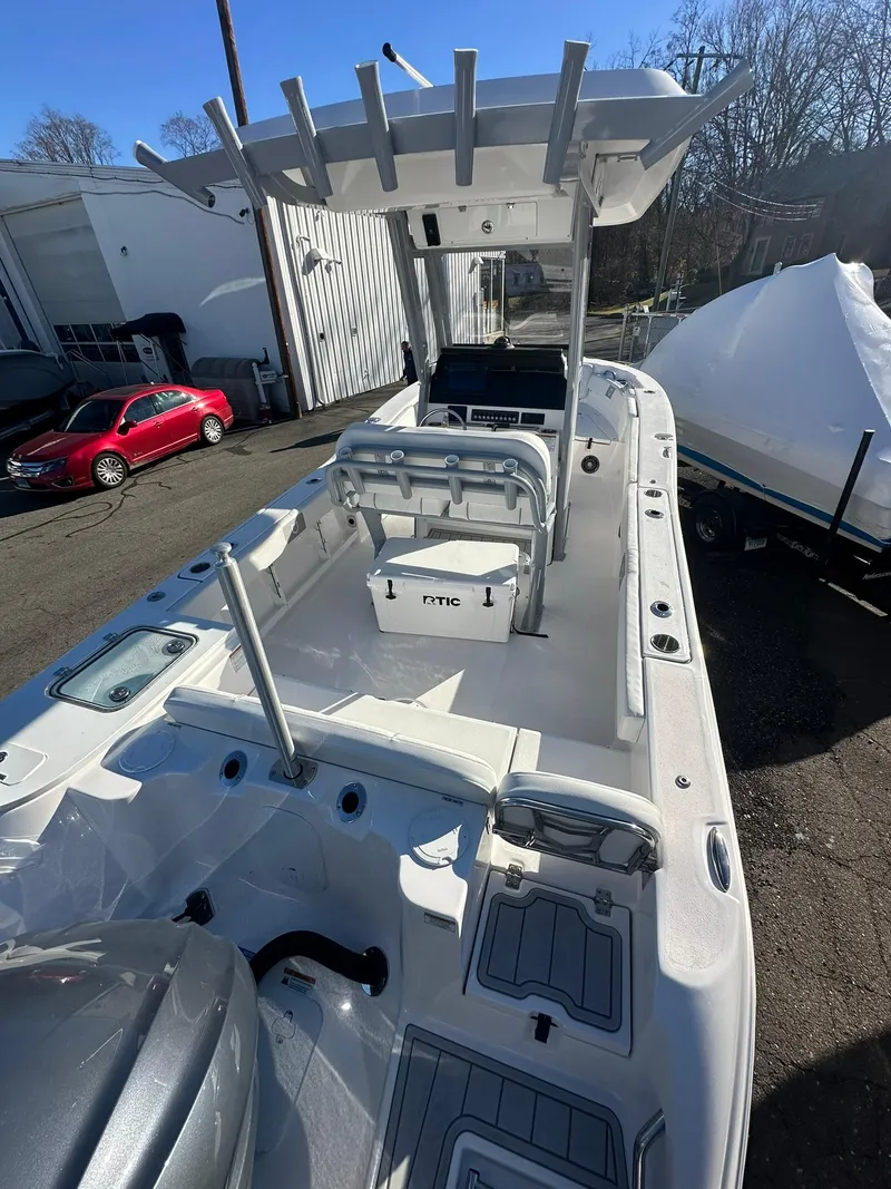 Slide: The Image of 2025 Sea Fox 248 Commander boat with T-top and spacious deck. - 6