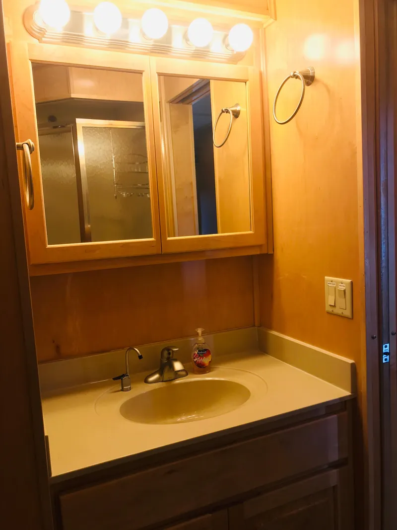 Slide: The Image of Bathroom vanity with mirror and lights in 2005 Stardust Cruisers Summer Obsession Share #37. - 21