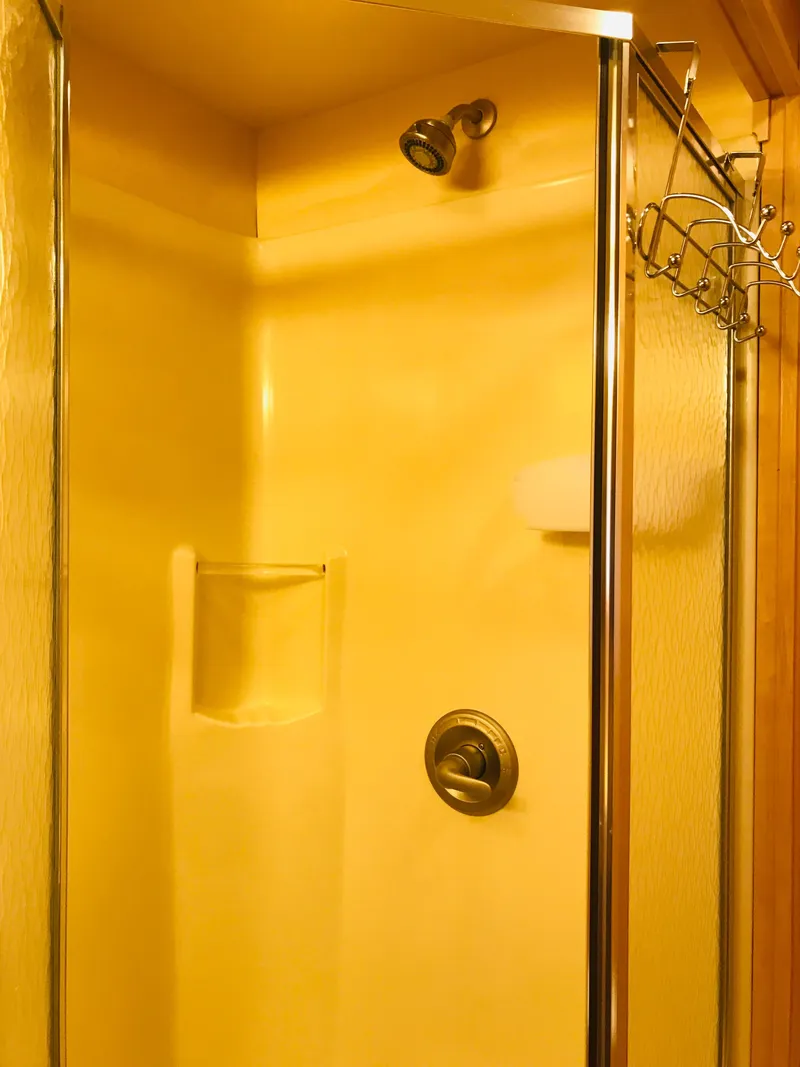Slide: The Image of Yellow shower stall in 2005 Stardust Cruisers Summer Obsession Share #37 houseboat. - 23